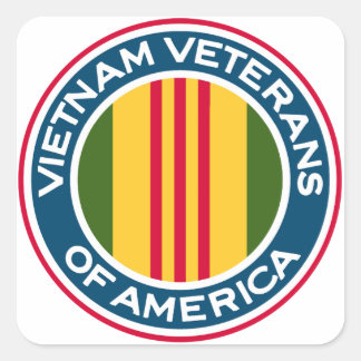 Adesivo Quadrado Logotipo Vietnamita dos Estados Unidos