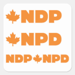 Adesivo Quadrado Logotipos NPD