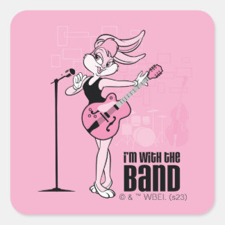 Adesivo Quadrado Lola Bunny, estou com a Banda