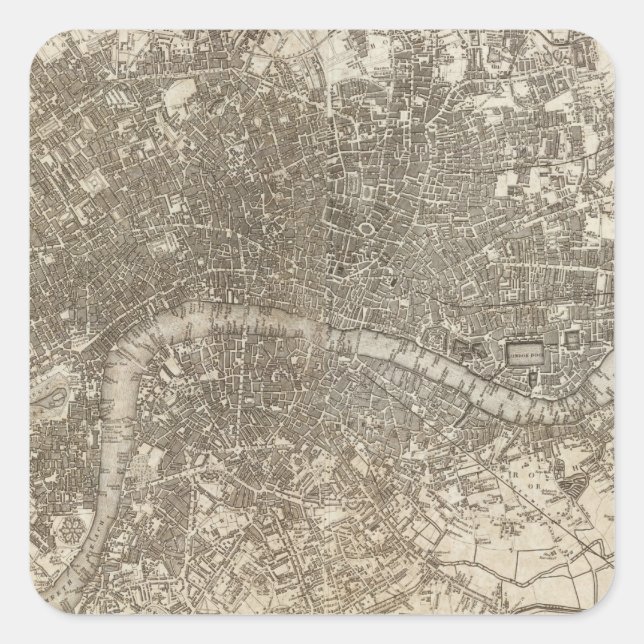 Adesivo Quadrado Londres (Frente)