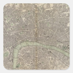 Adesivo Quadrado Londres 1843