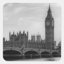 Adesivo Quadrado Londres Inglaterra Reino Unido Parlamento