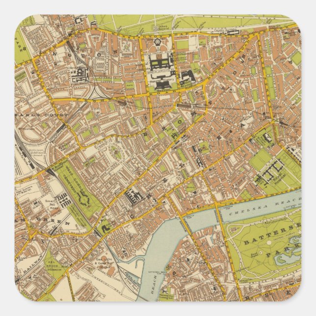 Adesivo Quadrado Londres Sudoeste (Frente)