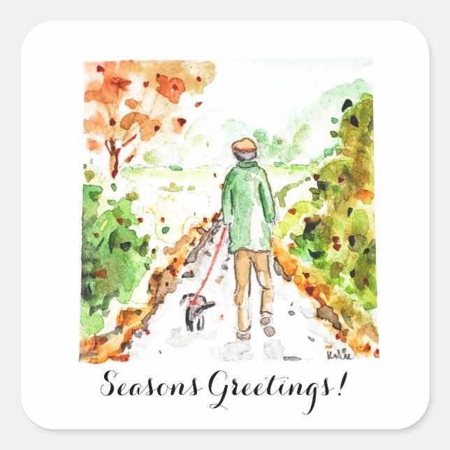 Adesivo Quadrado Long Walk Home (Frente)