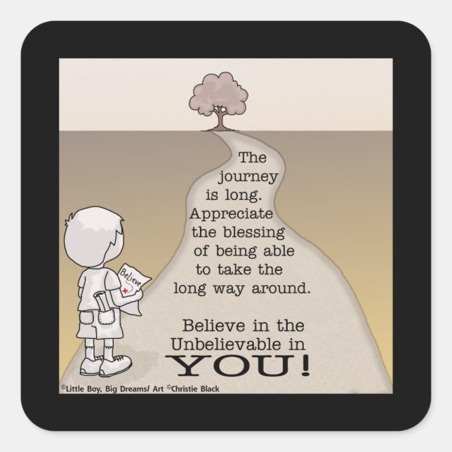 Adesivo Quadrado Longa Viagem (Frente)