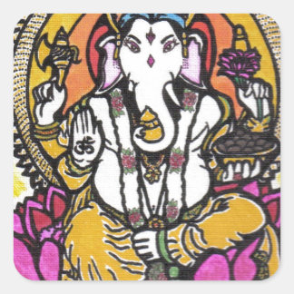 Adesivo Quadrado Lord Ganesha