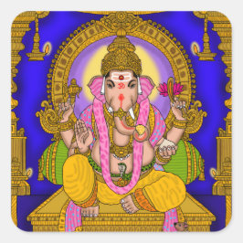 Adesivo Quadrado Lord Ganesha Sticker