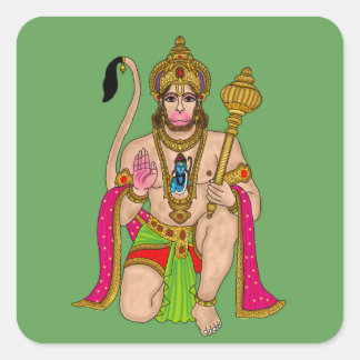 Adesivo Quadrado Lord Hanuman Sticker