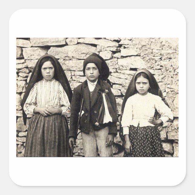 Adesivo Quadrado Los tres pastorcitos (Frente)