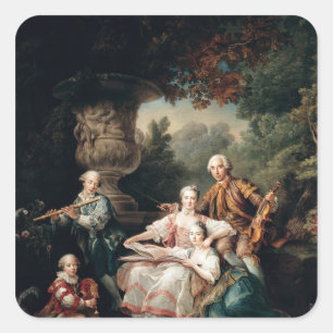 Adesivo Quadrado Louis du Bouchet Marquês de Sourches