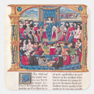 Adesivo Quadrado Louis XI