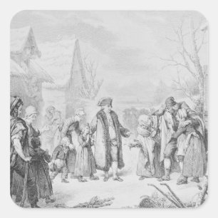 Adesivo Quadrado Louis XVI Distribuindo Alms