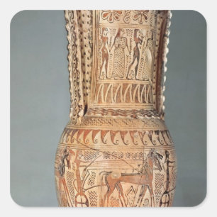 Adesivo Quadrado Loutrophoros que descreve uma esfinge