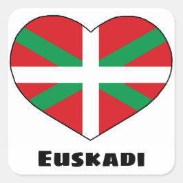 Adesivo Quadrado Love Basque Style Sticker