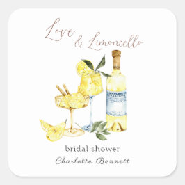 Adesivo Quadrado Love Limoncello Cocktail Chá de panela