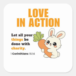 Adesivo Quadrado Love Sticker