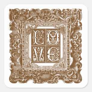 Adesivo Quadrado Love Sticker