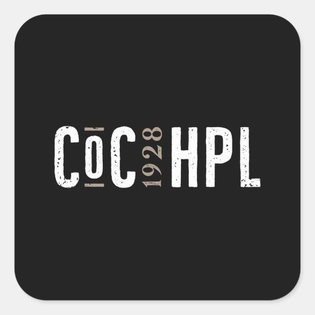 Adesivo Quadrado Lovecraft CoC (Frente)