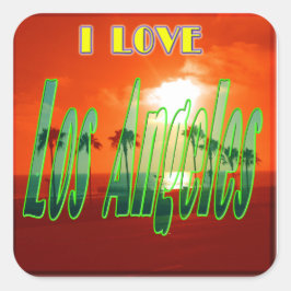 Adesivo Quadrado "Lovely Los Angeles" Sticker