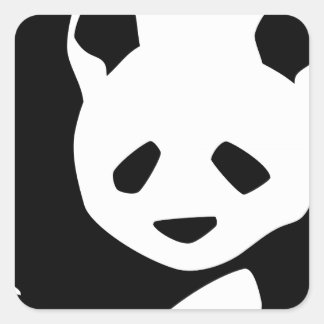 Adesivo Quadrado Lovely Panda