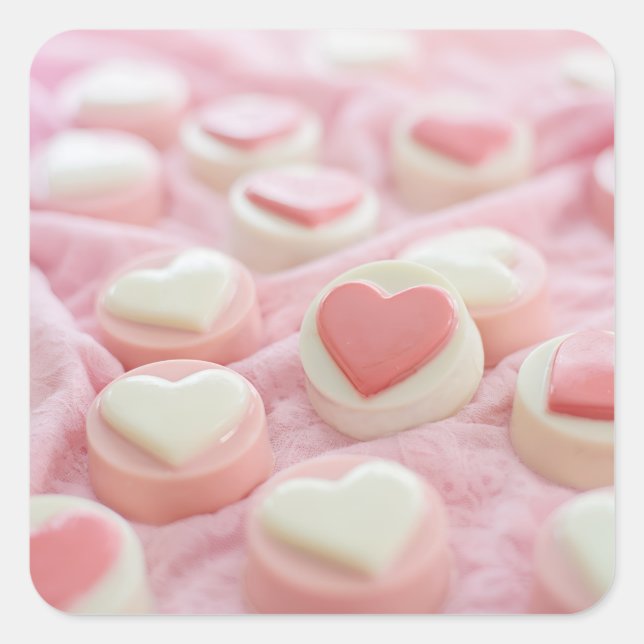 Adesivo Quadrado lovely pink  (Frente)