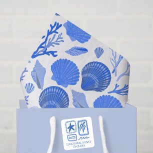 Adesivo Quadrado LoveNotes do Chá de panela PERSONALIZADO Sea Cute 