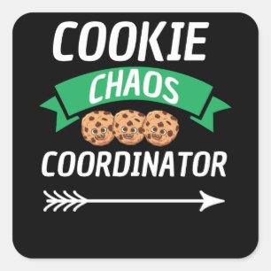 Adesivo Quadrado Lover de navegação do Coordenador de Cookie Chao