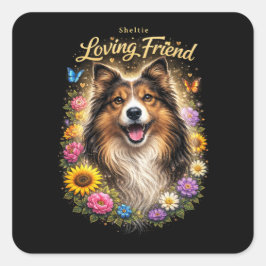 Adesivo Quadrado Loving Friend