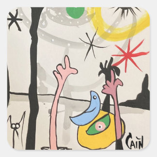 ADESIVO QUADRADO LUA AZUL TIRA UM MÊS DE DESLIGAÇÃO