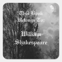 Lua cheia com rótulo de placa editável Ravens