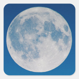 Adesivo Quadrado Lua cheia do céu azul
