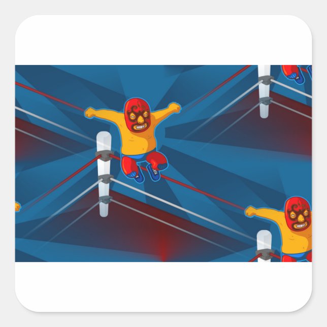 Adesivo Quadrado luchador (Frente)
