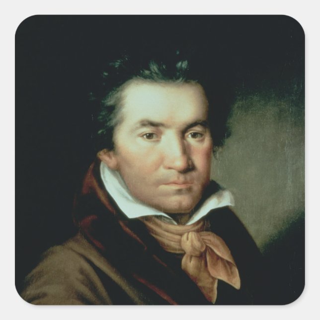 Adesivo Quadrado Ludwig van Beethoven (Frente)