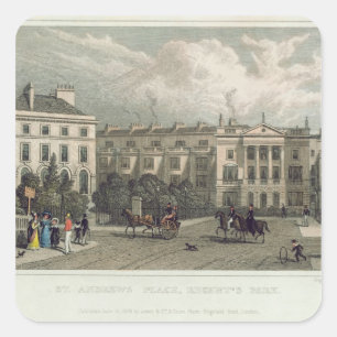 Adesivo Quadrado Lugar de St Andrews, parque dos regentes, 1828