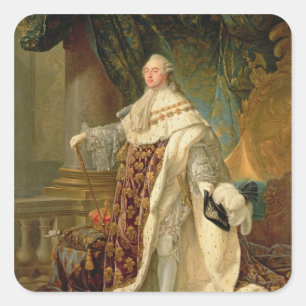 Adesivo Quadrado Luís XVI (1754-93) (óleo na canvas)