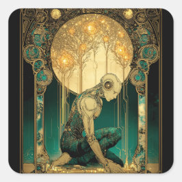 Adesivo Quadrado Luminous Ascension