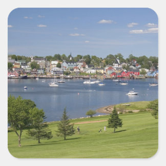 Adesivo Quadrado Lunenberg, Nova Escócia, Canadá.
