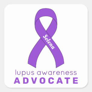 Adesivo Quadrado Lupus Advocate White Square Sticker