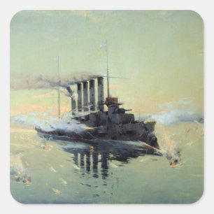 Adesivo Quadrado Luta de Askold do cruzador