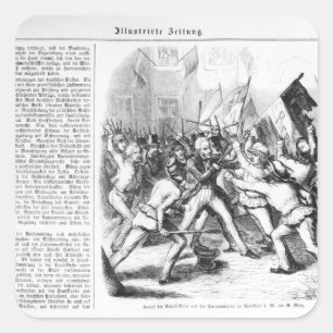 Adesivo Quadrado Luta entre os republicanos & o parlamento