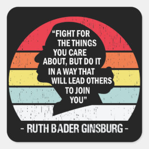 Adesivo Quadrado Lutar Pelas Coisas Que Você Se Preocupa Com O Notó