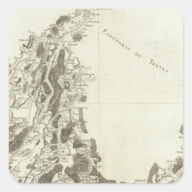 Adesivo Quadrado Luxemburgo (Frente)