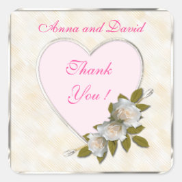 Adesivo Quadrado Luxo Floral Moderno Adicione Seu Texto