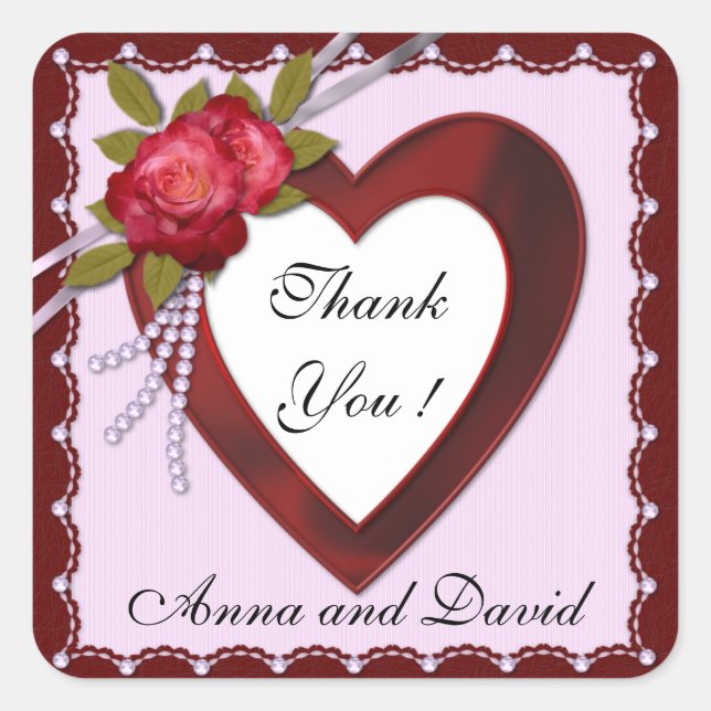 Adesivo Quadrado Luxo Moderno Borgonha Adicione Seu Texto (Frente)