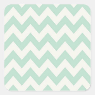 Adesivo Quadrado Luz - Chevron verde