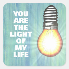 Adesivo Quadrado Luz da minha vida