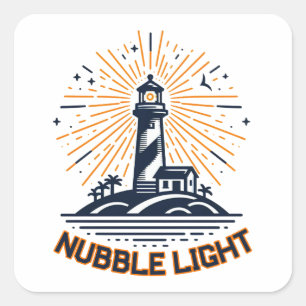 Adesivo Quadrado Luz de Nubble Maine Sunrise