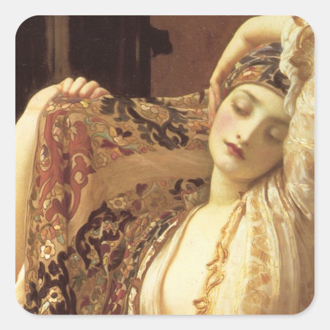 Adesivo Quadrado Luz do Hamer - Lorde Frederick Leighton (Frente)