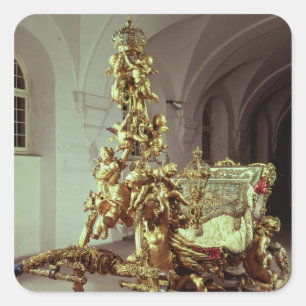 Adesivo Quadrado Luz estadual de Ludwig II construída 1872-80