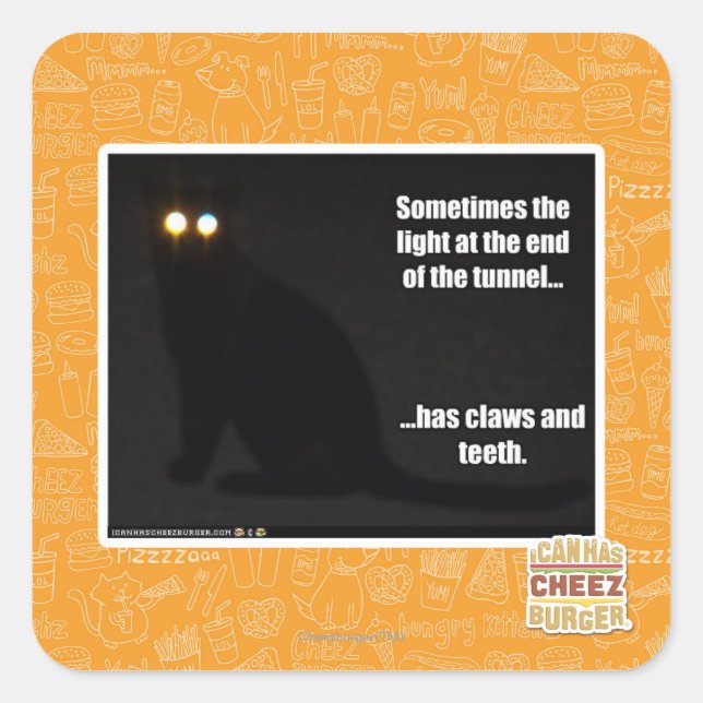 Adesivo Quadrado Luz no fim do túnel (Frente)